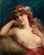 Émile Vernon_1872-1919_Jeune femme aux paquerettes.jpg